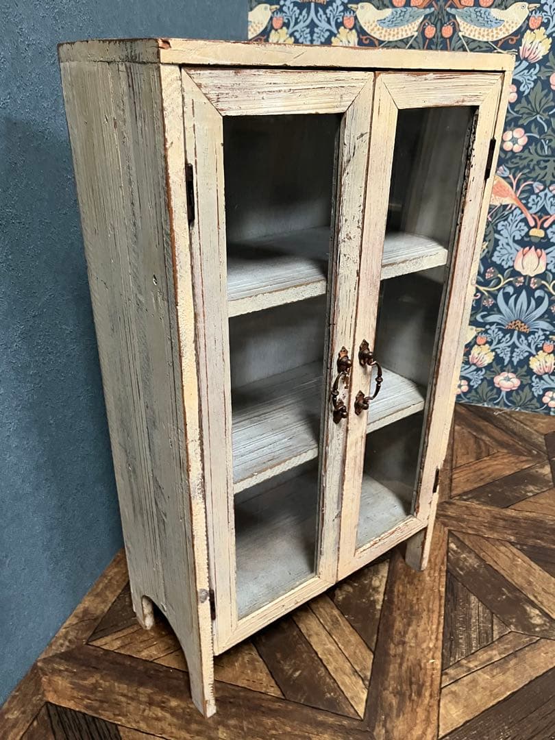 sarah＊キャビネット 飾り棚 インテリア 白家具 ショーケース