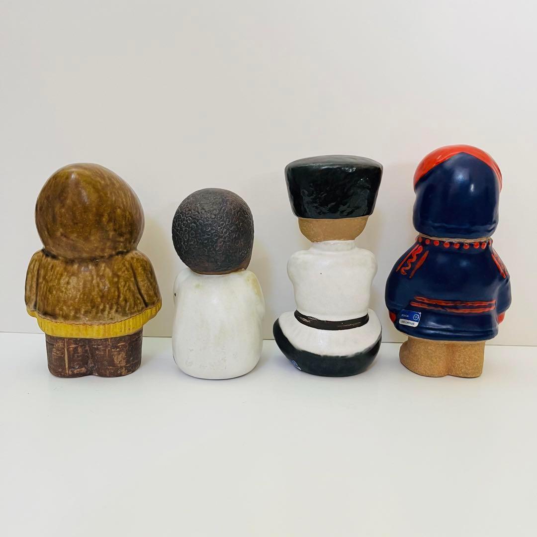 ★シール付き★【リサラーソン/世界の子ども/4体セット】北欧/ビンテージ