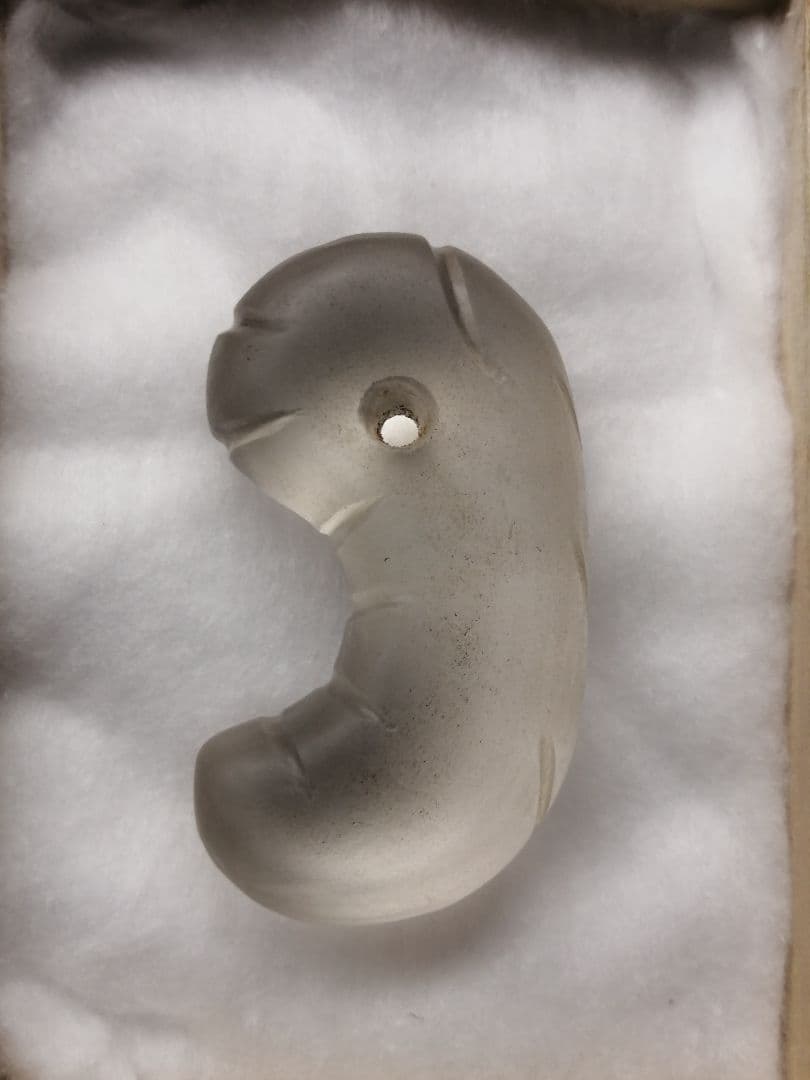 ★【ジャッキー】古墳期『古代水晶勾玉』出土品　大型勾玉5.7cm儀式勾玉