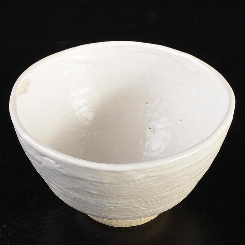 茶道具　人間国宝　田村耕一造　白釉茶碗　共箱　M　R6890