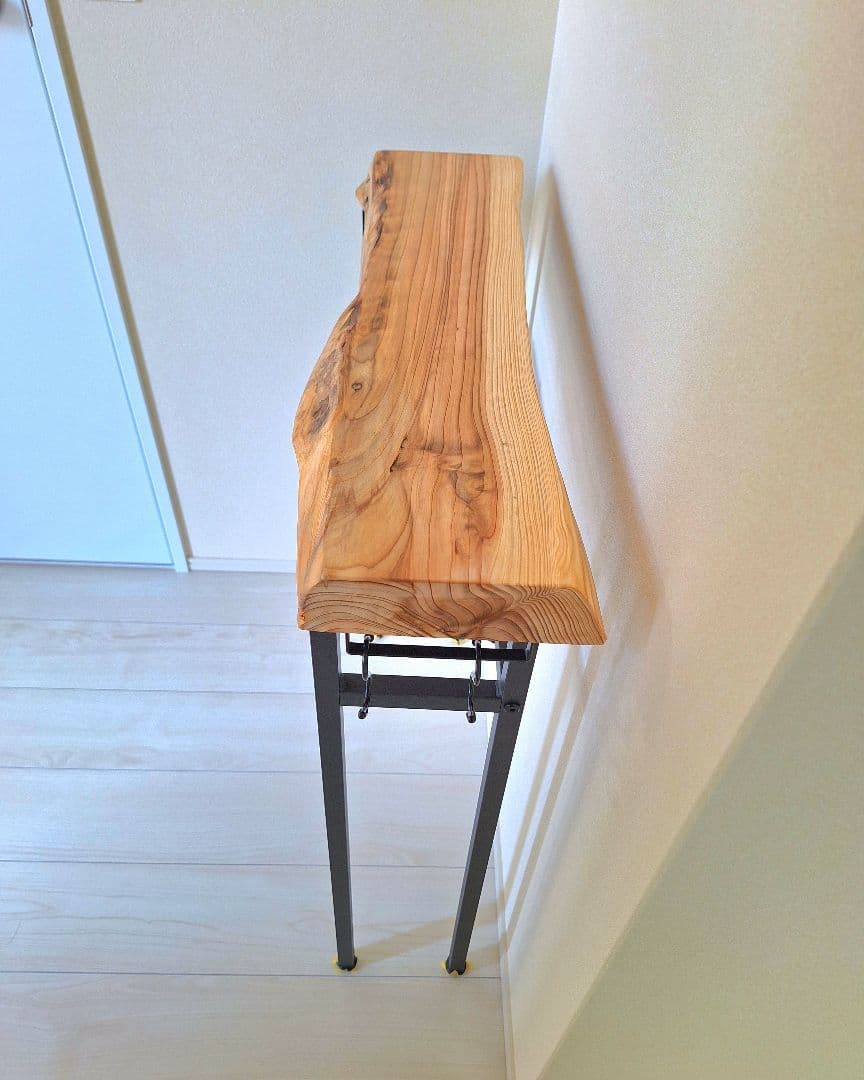 コンソールテーブル　無垢材　杉　ハンドメイド