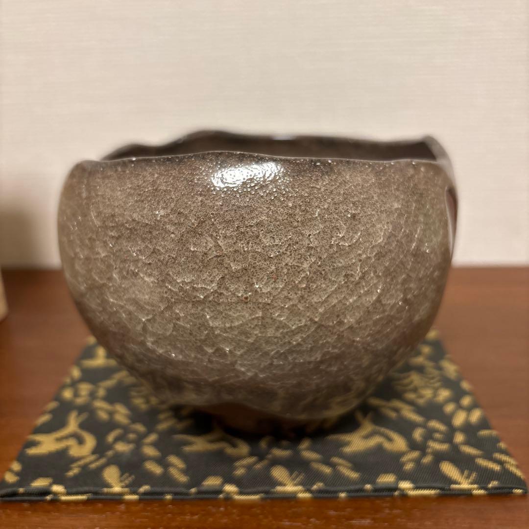 河端彩谷 利休白茶瓷 茶碗 茶垸 抹茶茶碗