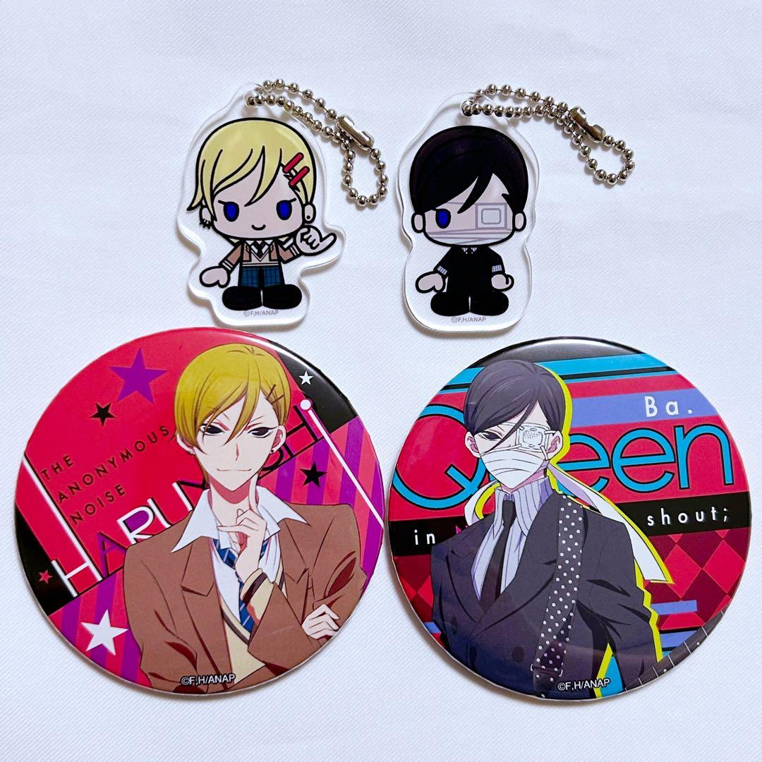 覆面系ノイズ 悠埜佳斗 ハルヨシ 4点 ドでか缶バッジ アクリルキーホルダー