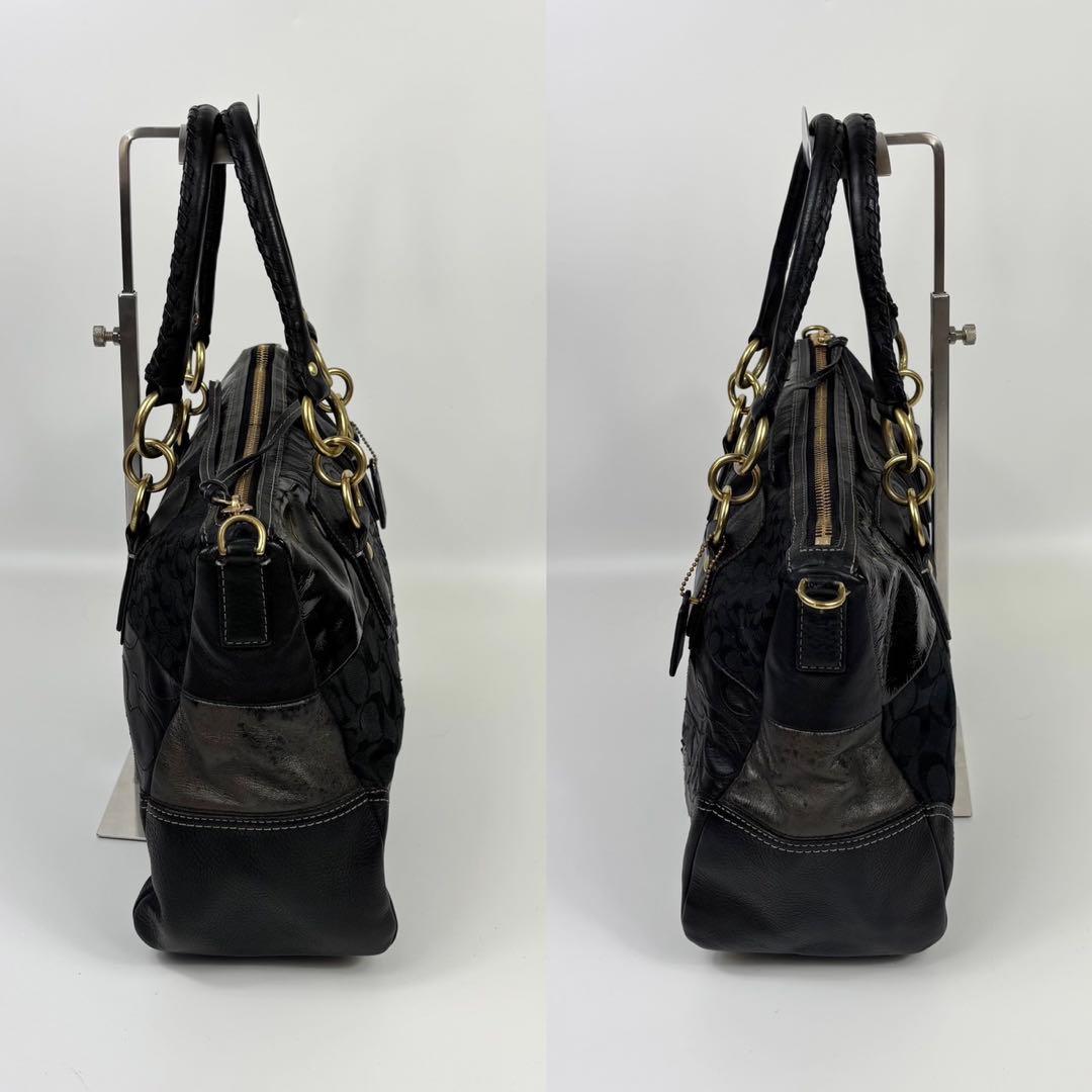 コーチ　ショルダーバッグ　2WAY 12479 パッチワーク　チャーム