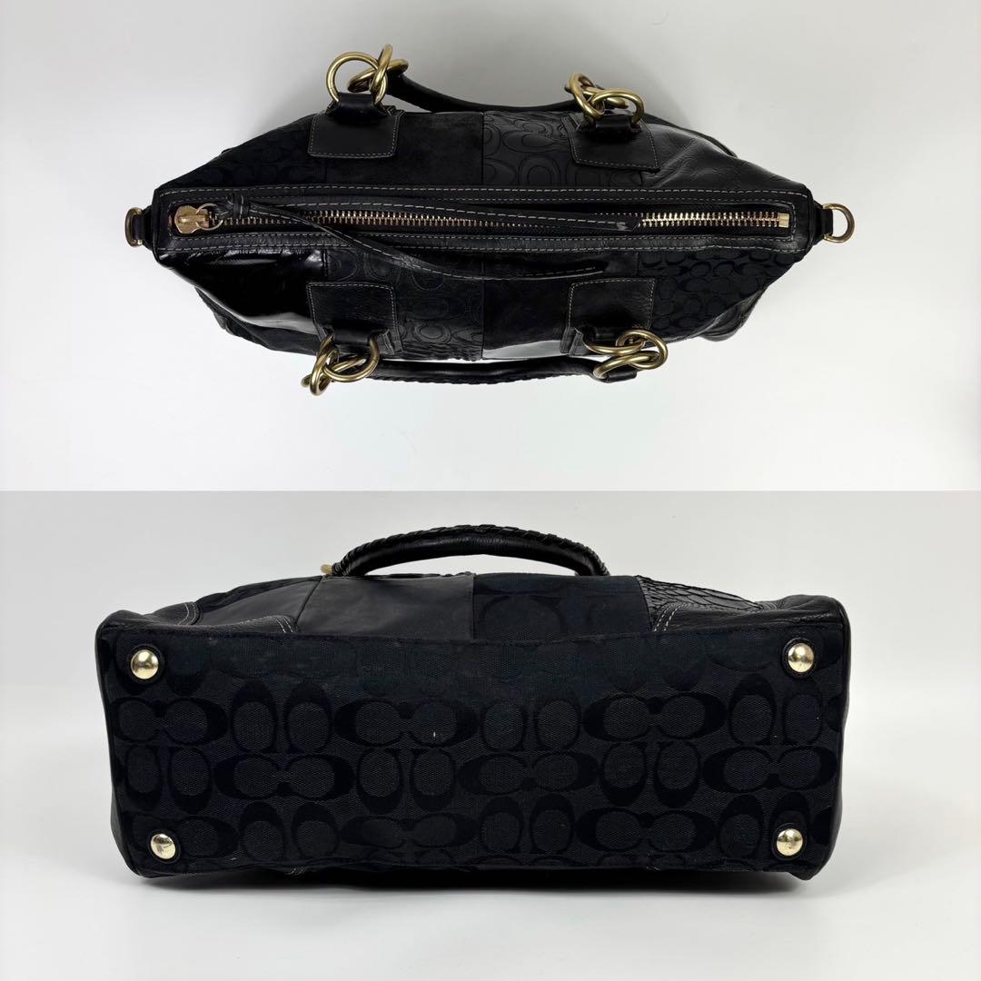 コーチ　ショルダーバッグ　2WAY 12479 パッチワーク　チャーム