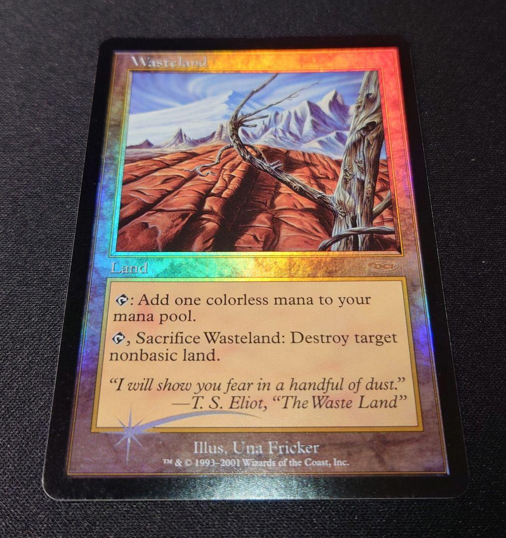 MTG 不毛の大地 プログラム褒賞 英語 foil 1枚