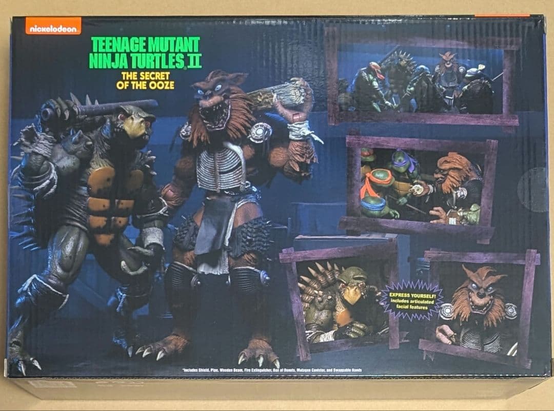 ネカ TMNT トッカ&ラザー ミュータント・タートルズ２フィギュア NECA