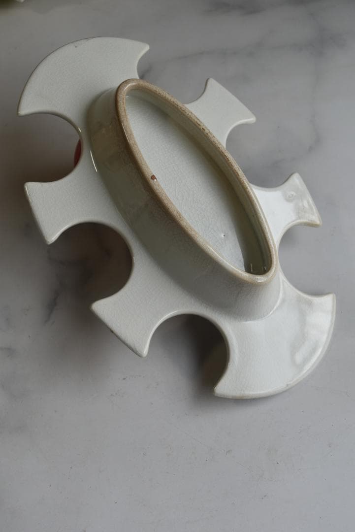 珍品　フランス19世紀　白釉　卵の器　美品　古道具坂田