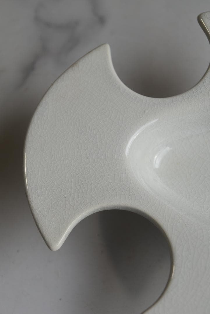 珍品　フランス19世紀　白釉　卵の器　美品　古道具坂田