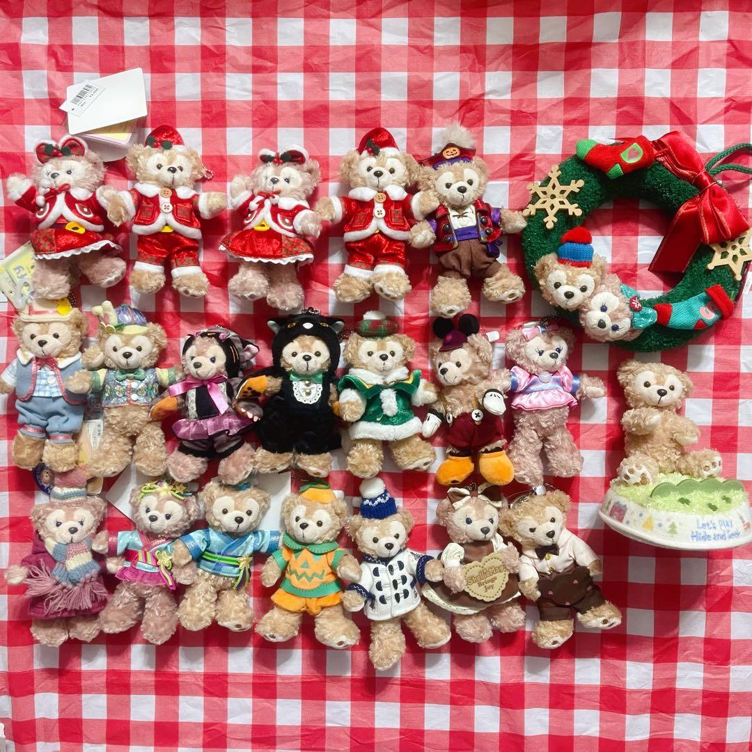 ディズニー　ダッフィー　シェリーメイ　ステラルー ぬいぐるみバッジ　21点セット