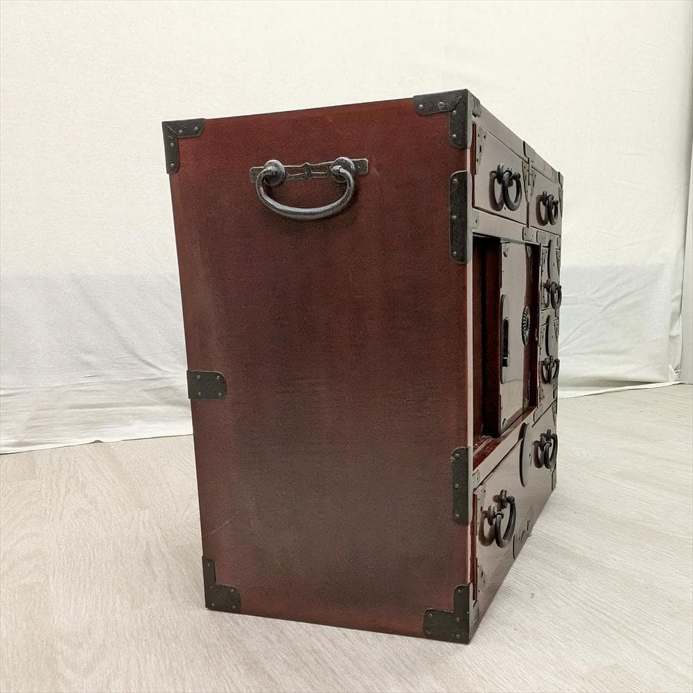 引戸　時代小物箪笥　タンス　箪笥　たんす　収納　小引き出し　小振り　抽斗　民藝