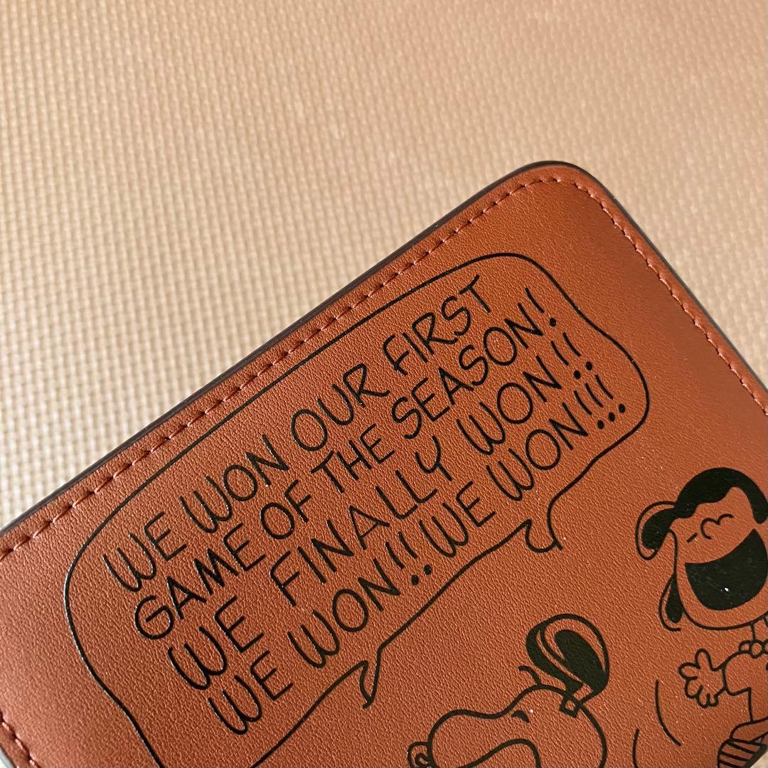 【大人気】【COACH X PEANUTS】ビルフォールド ウォレット ブラウン
