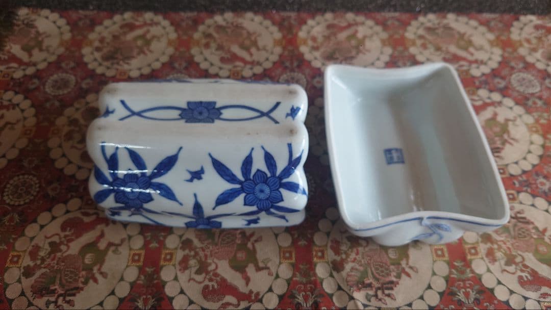 九谷焼須田菁華蓋物