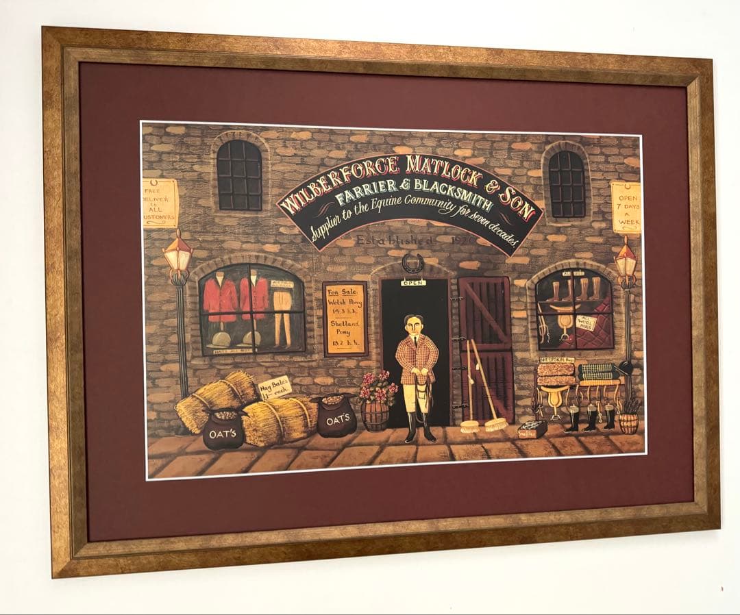 レトロ 絵画 （大）アンティーク ポスター （C）