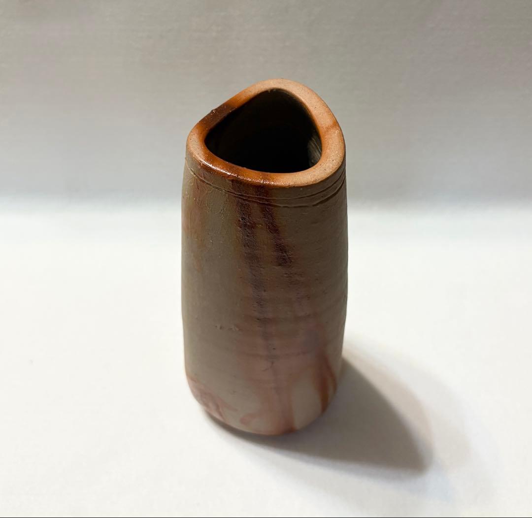 備前焼 山本雄一 緋襷 花瓶 花入 陶芸 父:人間国宝 山本陶秀