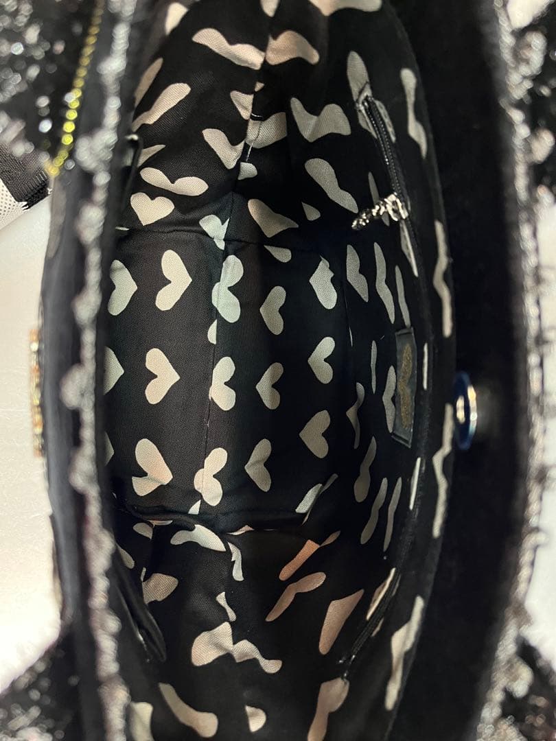 空ページ　シンクビー　新品　グリッターブラックハート