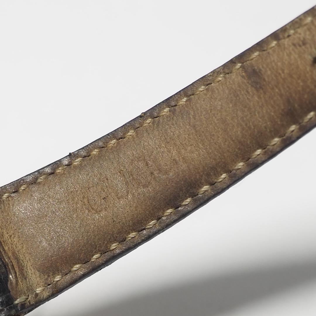 グッチ GUCCI デイト 革ベルト レディース 腕時計 ゴールド C952