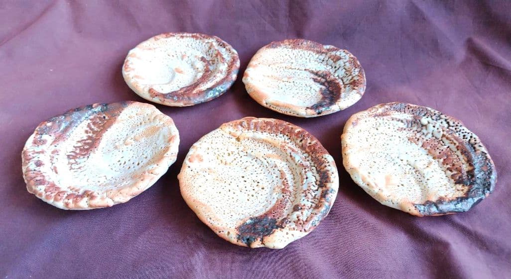 FROM JAPAN様　志野組皿五枚 (林正太郎 作) 未使用 新品同様