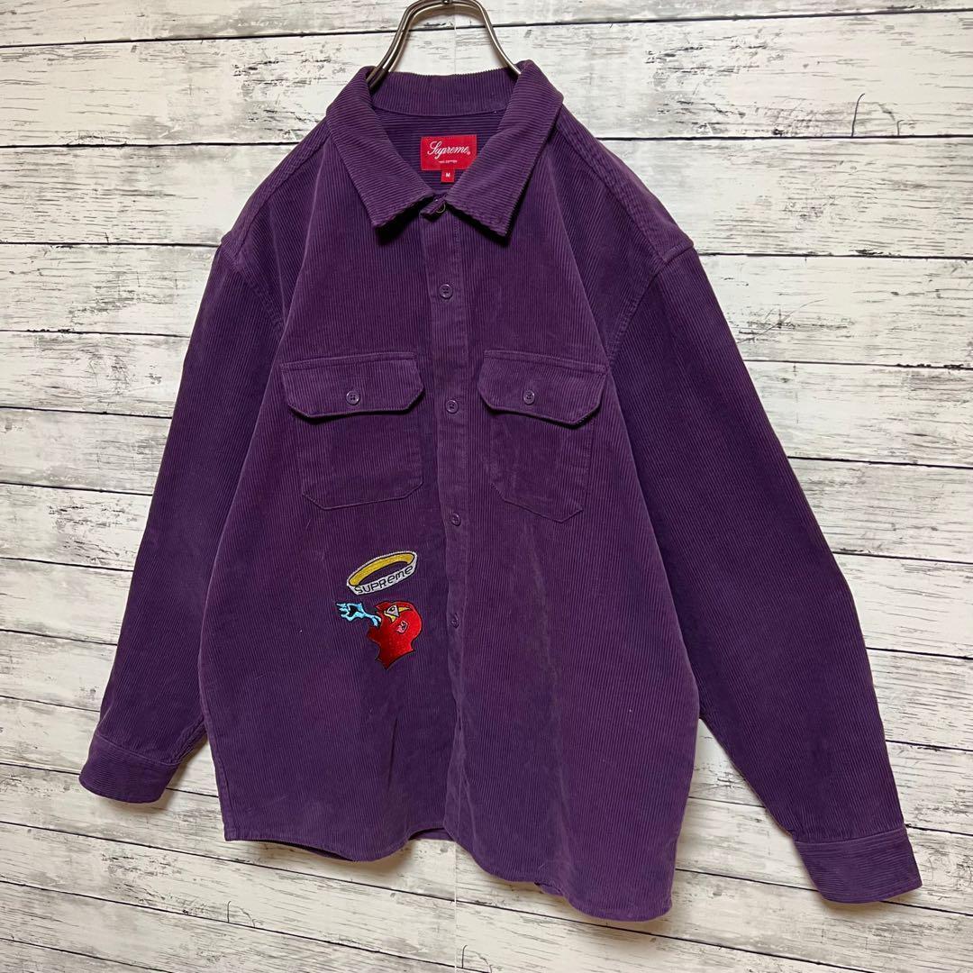 2024【入手困難】シュプリーム♤刺繍ビッグロゴ　コーデュロイジャケット即完売品