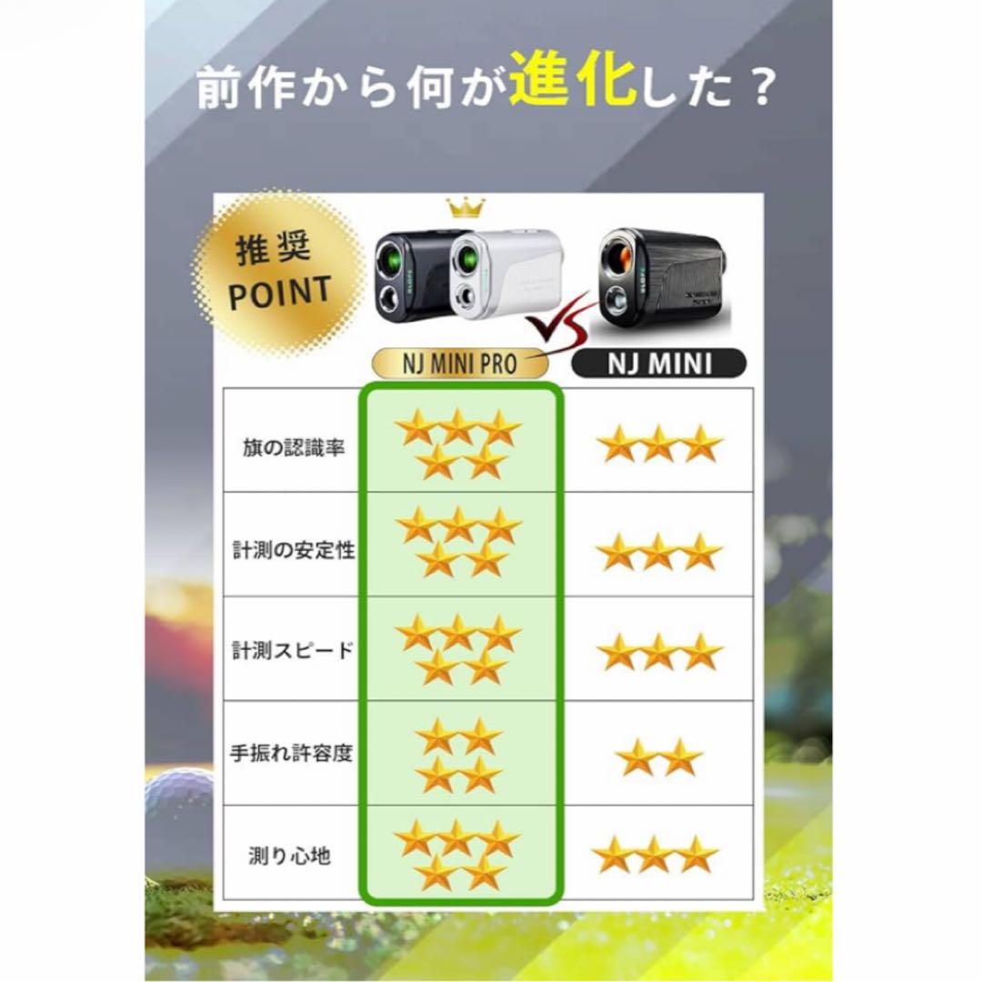 ニンジャーゴルフ ゴルフ レーザー 距離計 NJ ミニ プロ OLED ブラック