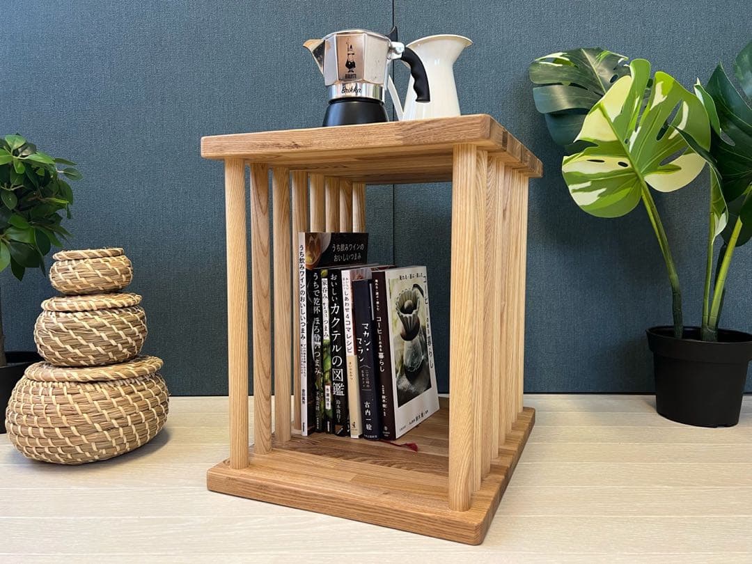 【在庫整理】 サイドテーブル 柱形 ドラムテーブル 30cm 37cm タモ