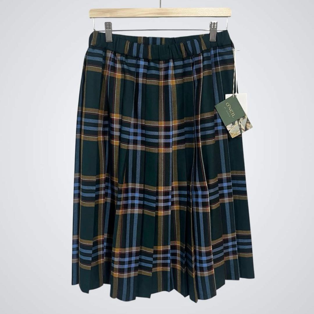 【未使用タグ付き】O’NEIL of DUBLIN プリーツスカート グリーン