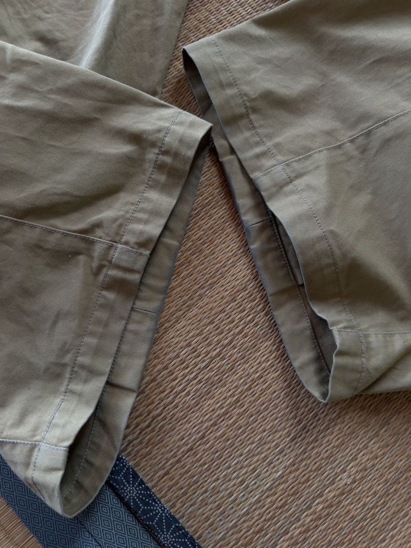 SAGENATION ボックスプリーツトラウザーズ/Mサイズ/ベージュ