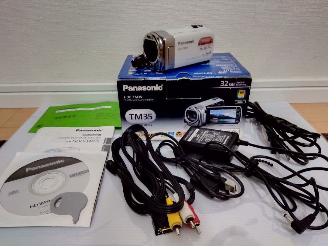 【付属品フルセット、動作確認済】パナソニック ビデオカメラ HDC-TM35