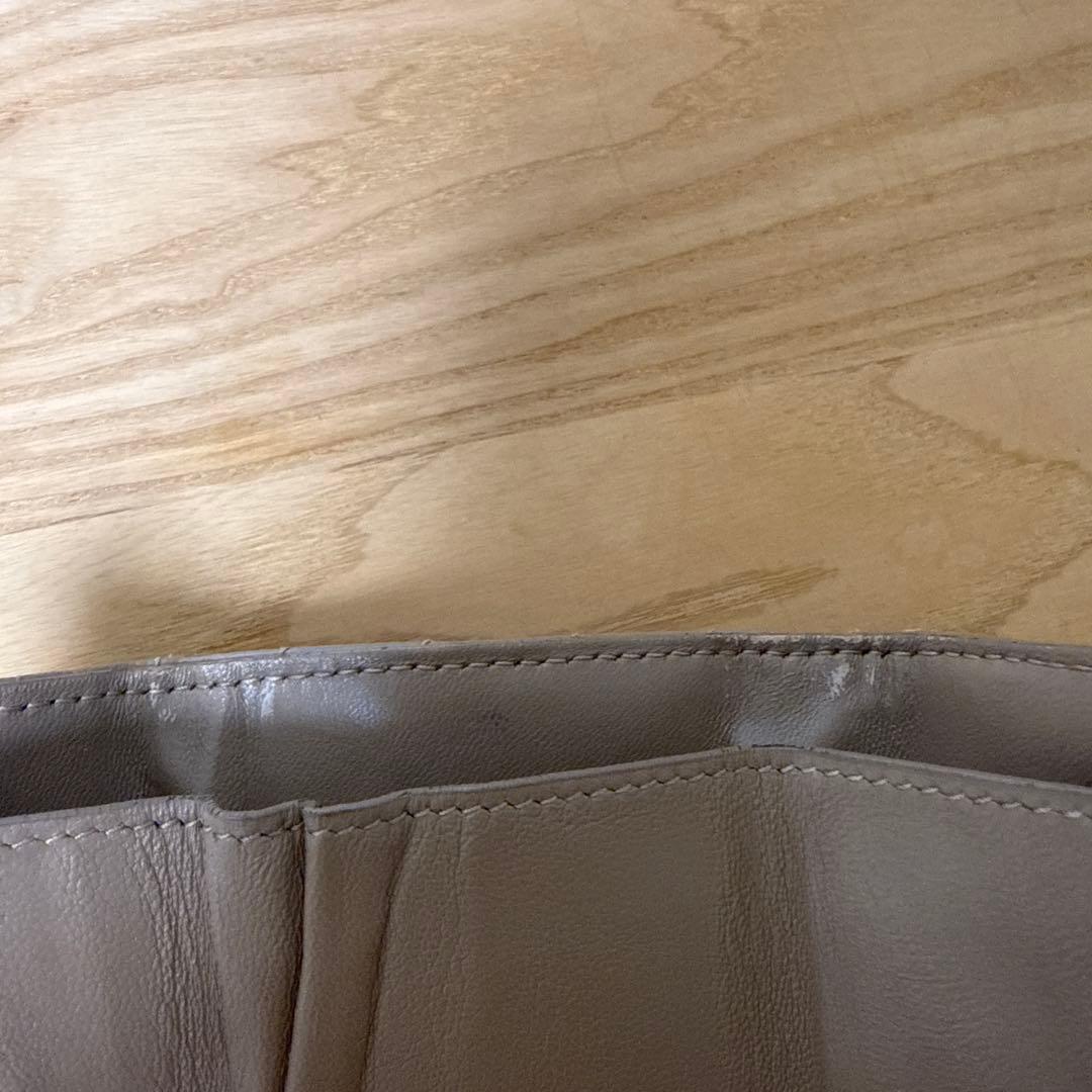 SAINT LAURENT 三つ折り財布 ベージュ