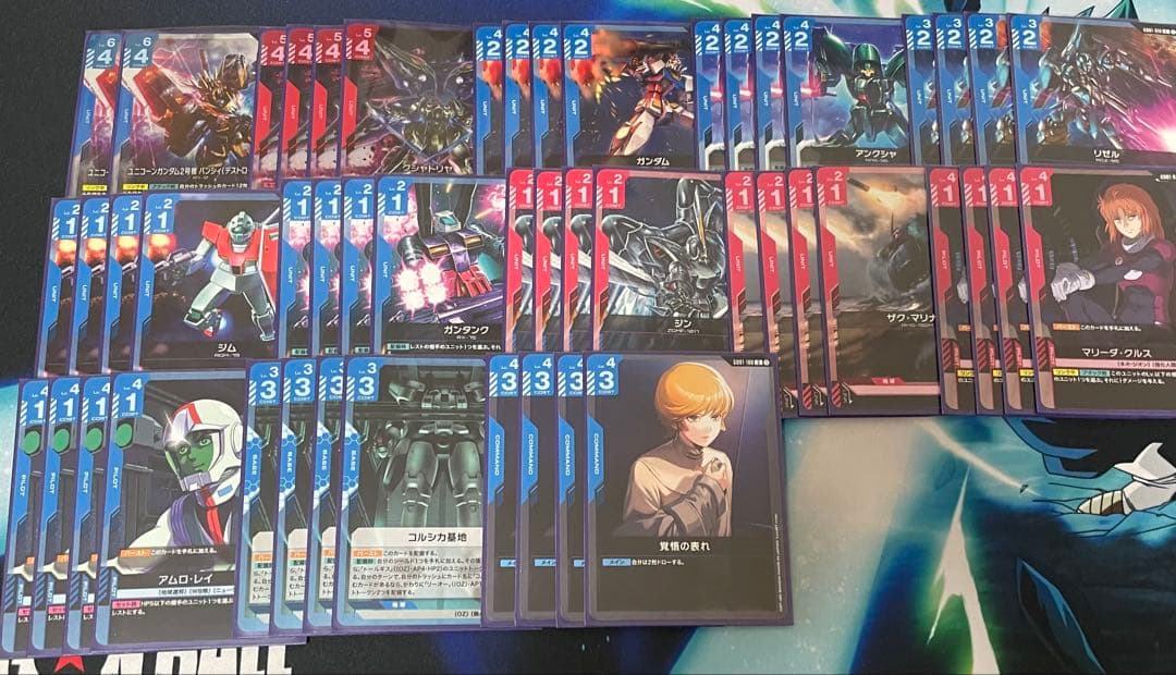 ガンダムカードゲーム 赤青 マリーダ デッキ クシャトリヤ バンシィ