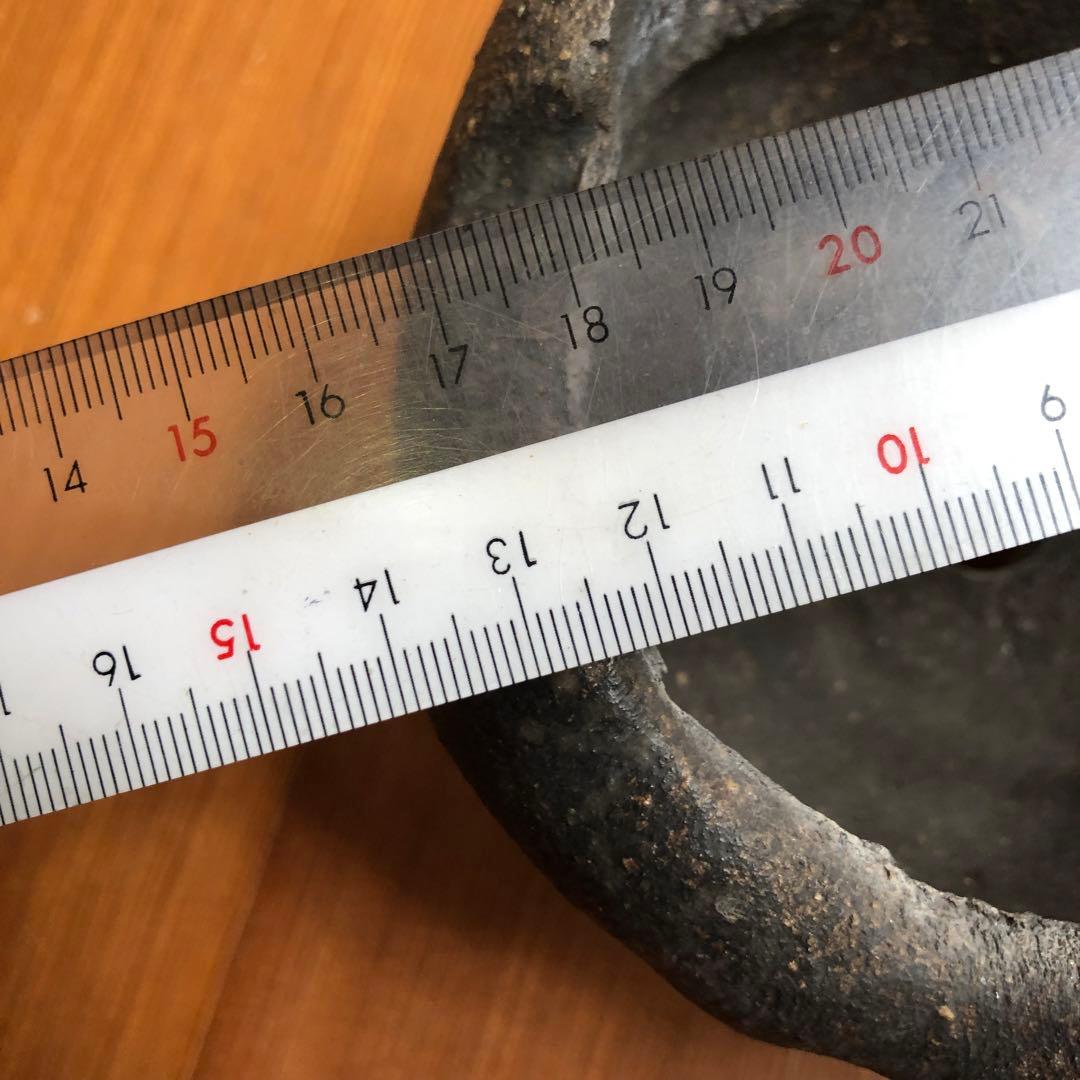 盆栽鉢 芸術的黒色陶器3本足 日本伝統工芸