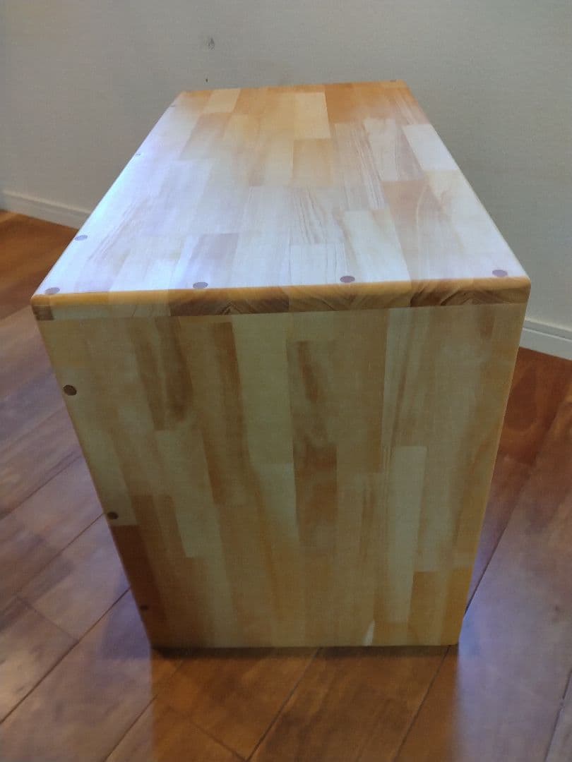 木製　ハンドメイド　オーダー　コの字　キヌカ　踏み台　ベンチ　水槽台　玄関台