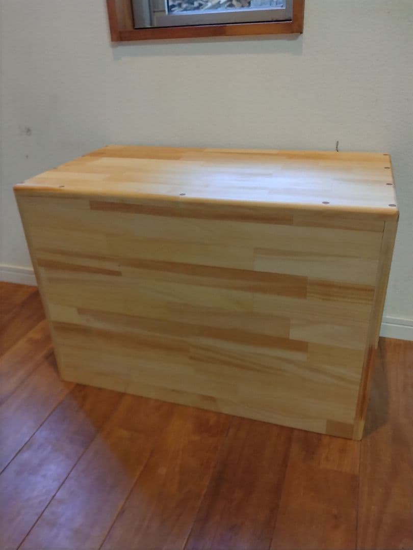 木製　ハンドメイド　オーダー　コの字　キヌカ　踏み台　ベンチ　水槽台　玄関台