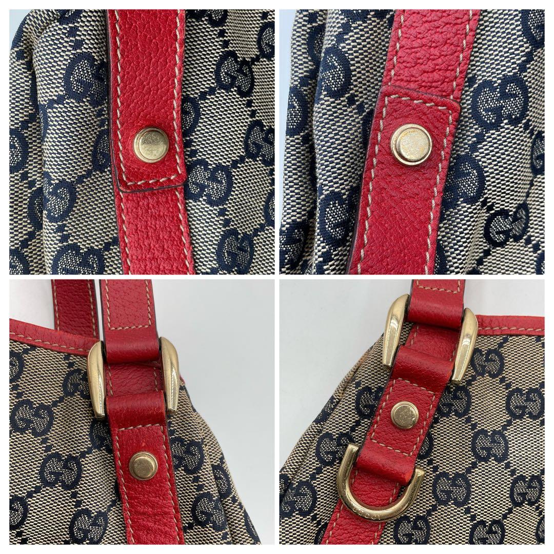 グッチ GUCCI トートバッグ GGパターン キャンバス レザー