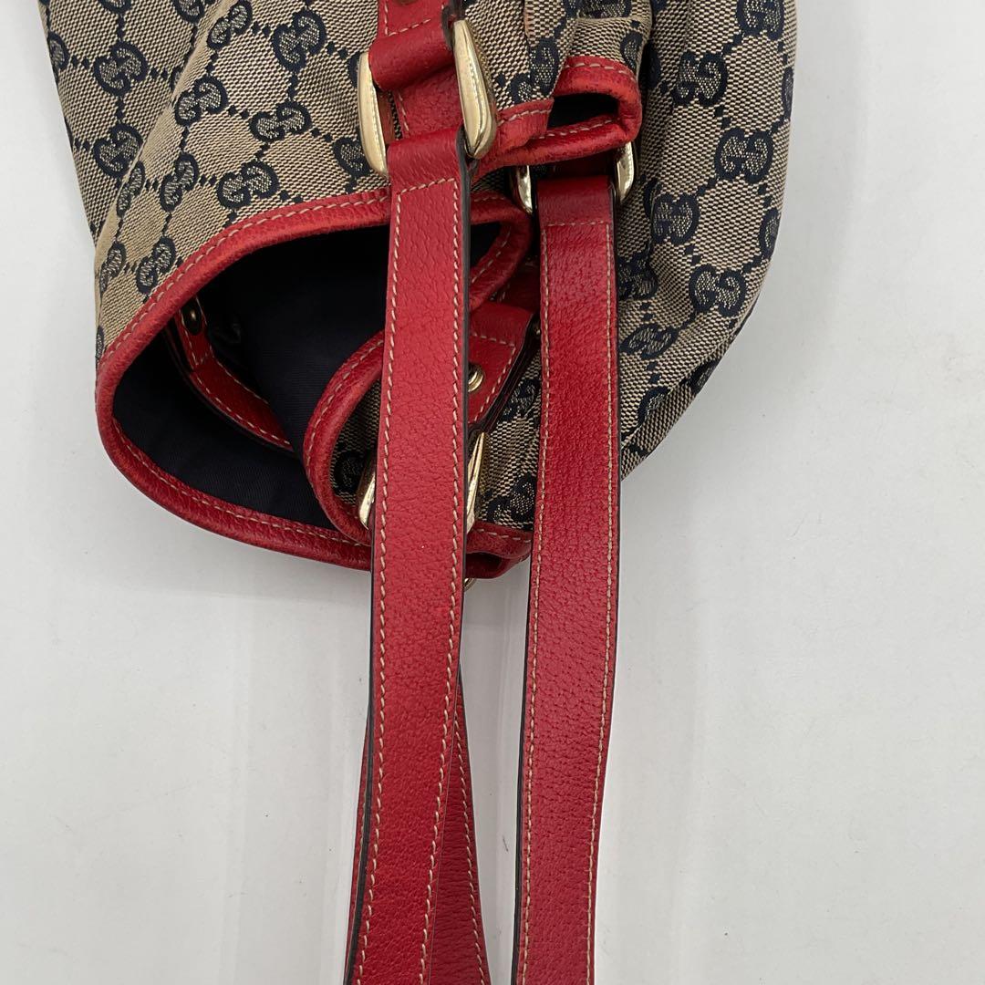 グッチ GUCCI トートバッグ GGパターン キャンバス レザー