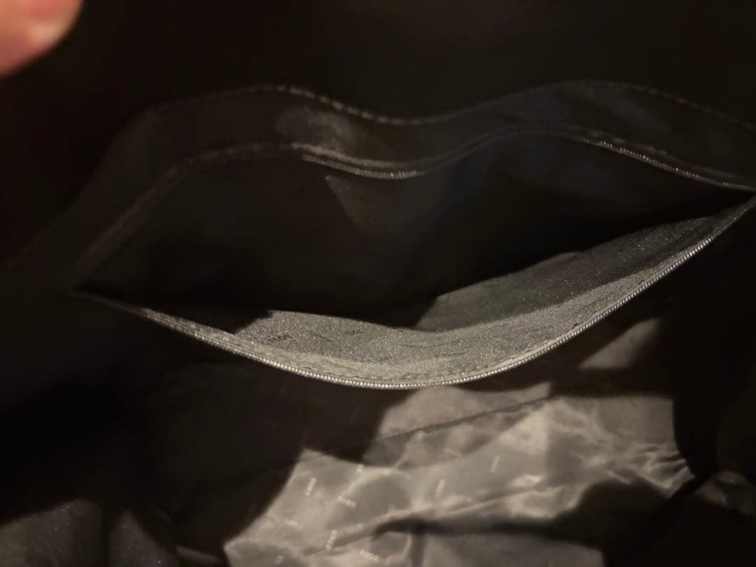 HUGO BOSS ブラックレザービジネスバッグ　トートバッグ　美品