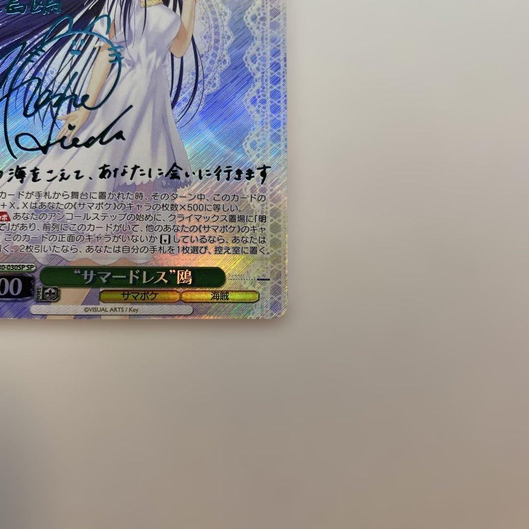 【極美品】 サマードレス 鴎 SP 新サイン 青