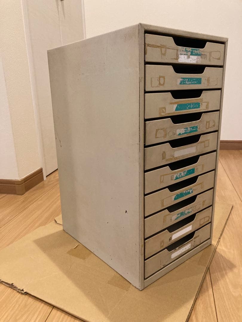 昭和レトロ　レターケース KOKUYO 10段　スチール製 A4サイズ