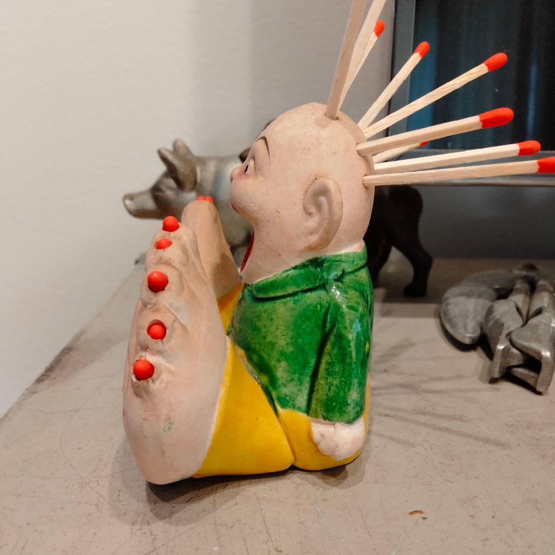 レア　50s 人面足 ビンテージ　灰皿　置物　オブジェ　ミッドセンチュリー