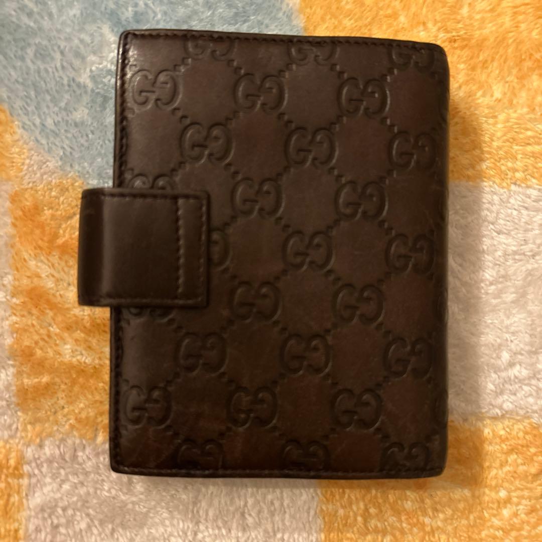 GUCCI ブラウンレザー スケジュール帳