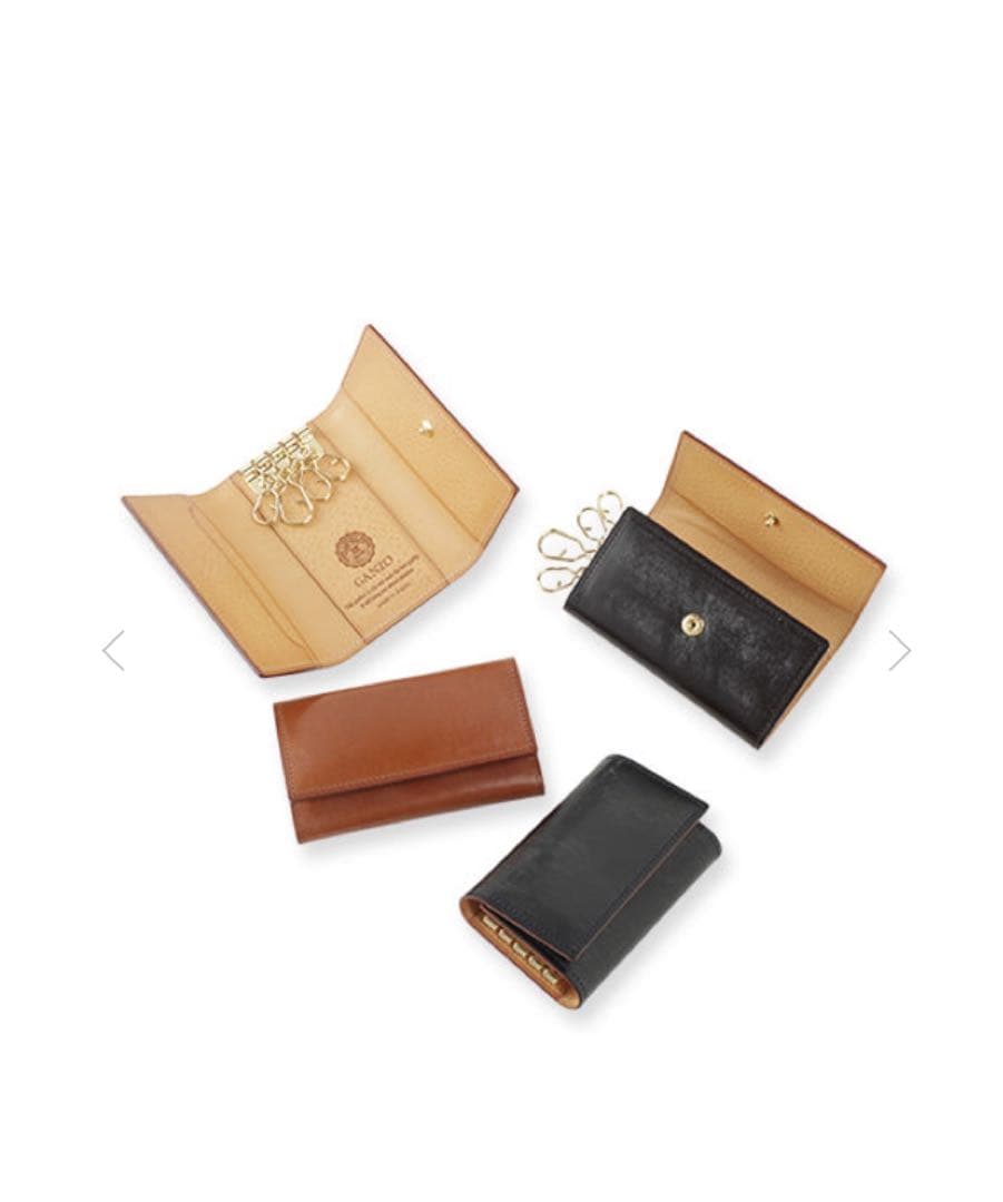 【新品未使用】GANZO ガンゾ キーケース シンブライドルレザー ブラック