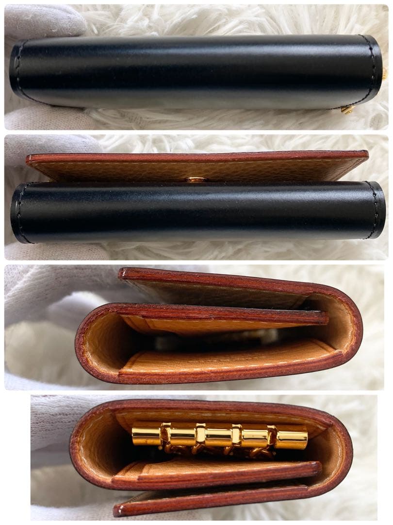 【新品未使用】GANZO ガンゾ キーケース シンブライドルレザー ブラック