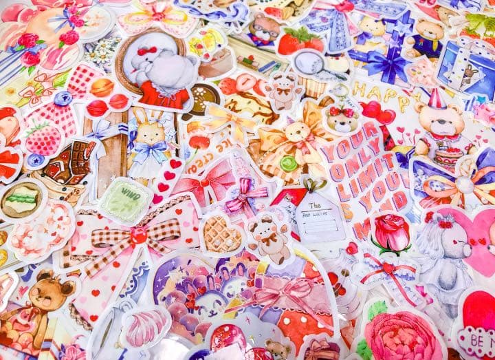 可愛いい❤️❤️フレークシール( ⸝⸝•ᴗ•⸝⸝ )ウェディングくまさんのセット♡♡