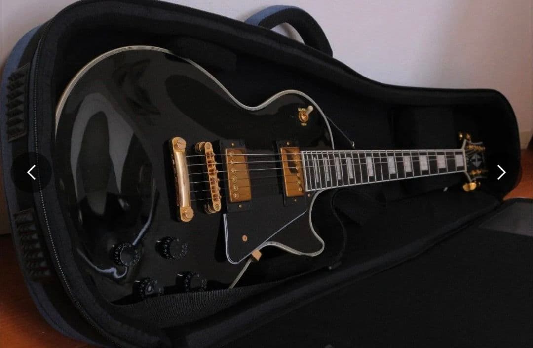 Epiphone Les Paul Custom Ebony（ギグバッグ付き）