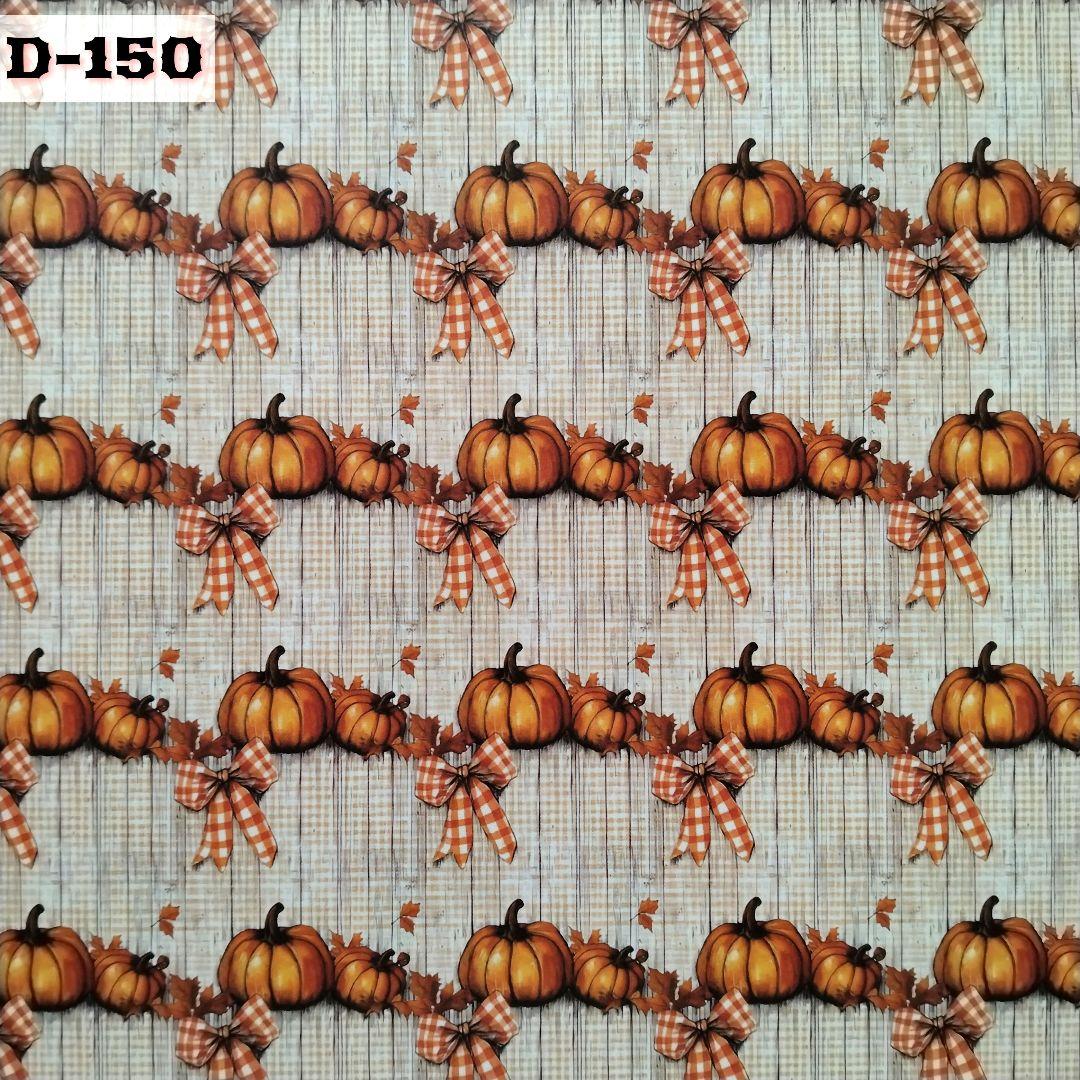 【D-150】lien様　デザインペーパー　ハロウィン　かぼちゃ　❶