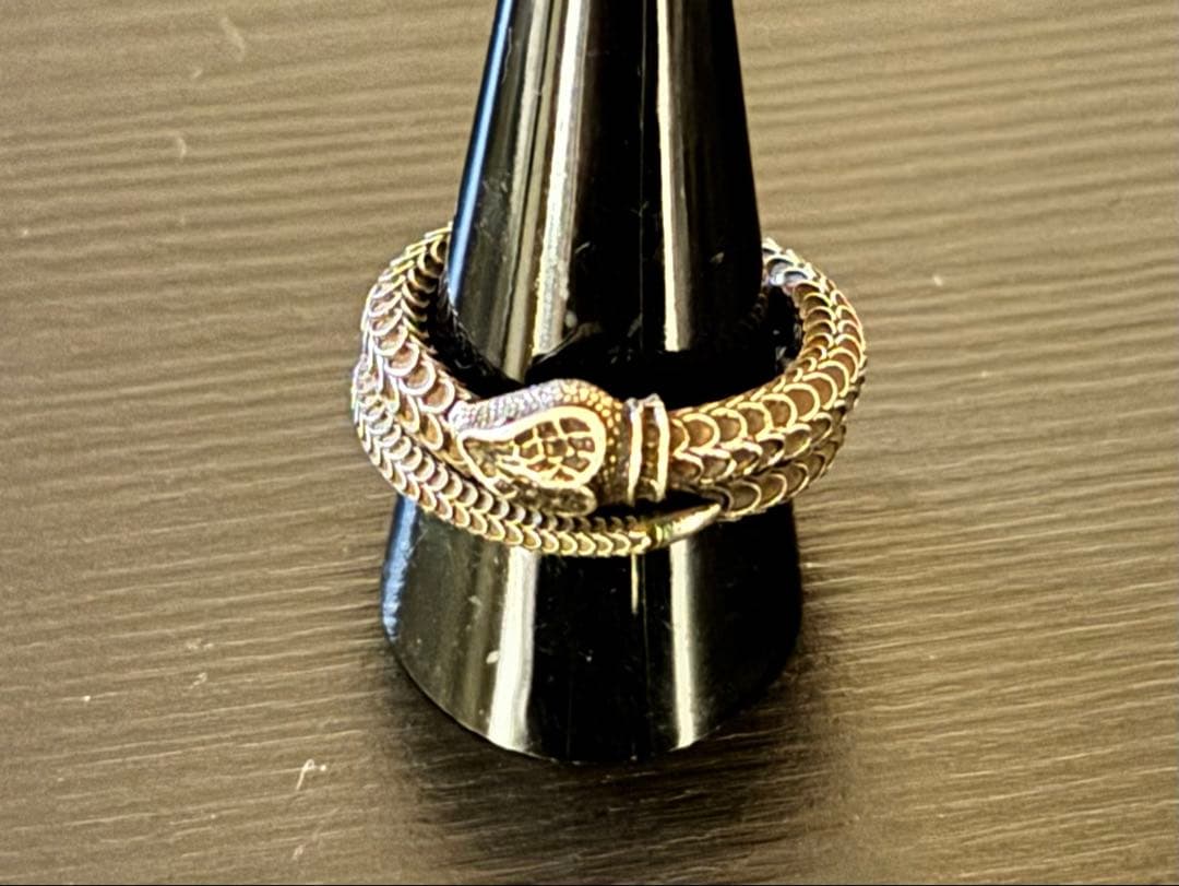 GUCCI シルバー スネークリング 25号