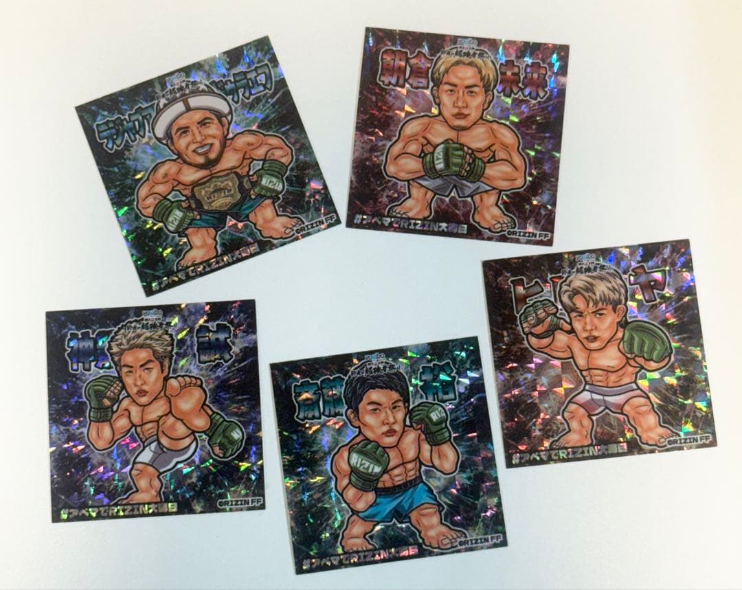 【RIZINステッカーセット】朝倉未来 シェイドゥラエフ 斎藤裕 神龍誠 ヒロヤ