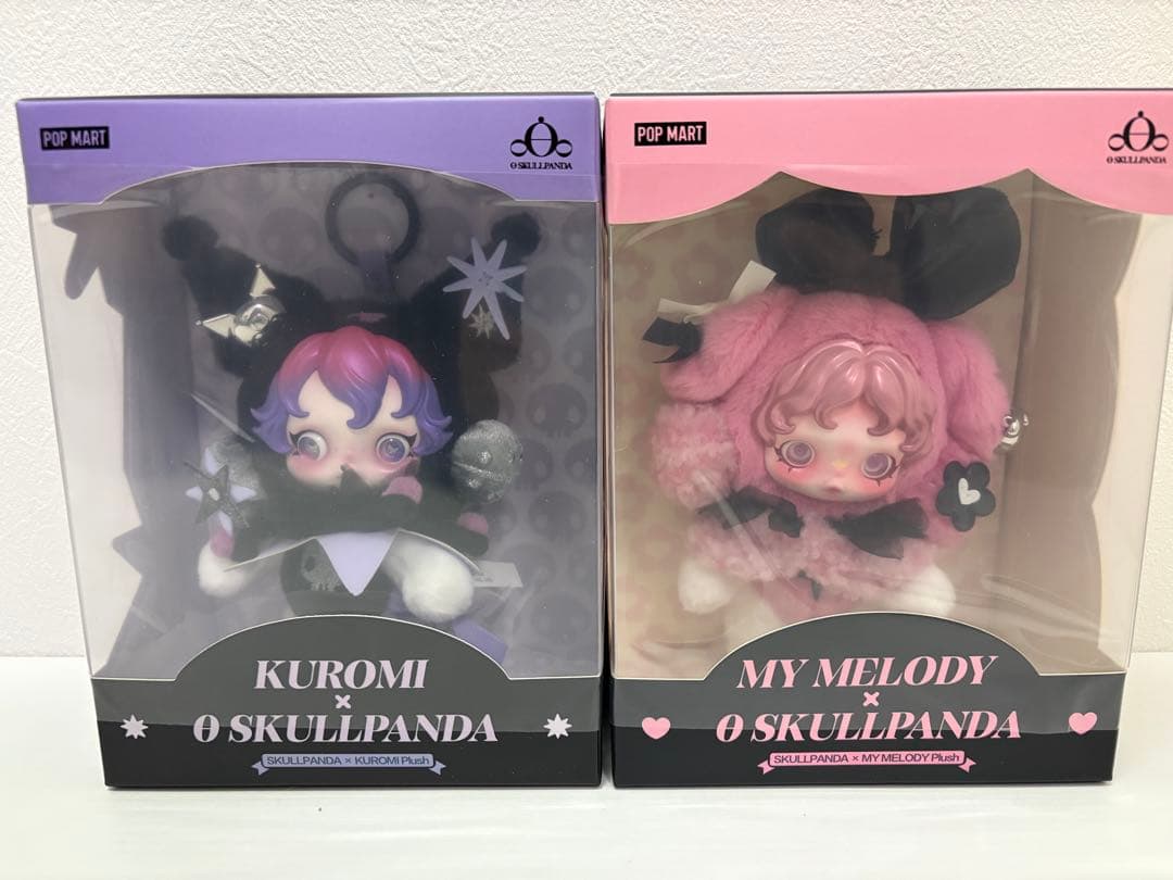 スカルパンダ マイメロ、クロミ ぬいぐるみペンダント POPMART