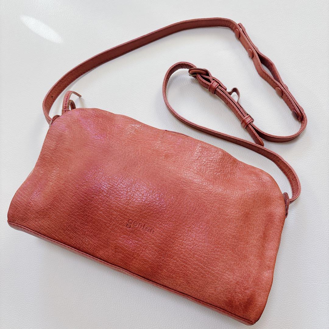 genten ゲンテン ゴートベーシック 2way スクエア ショルダーバッグ