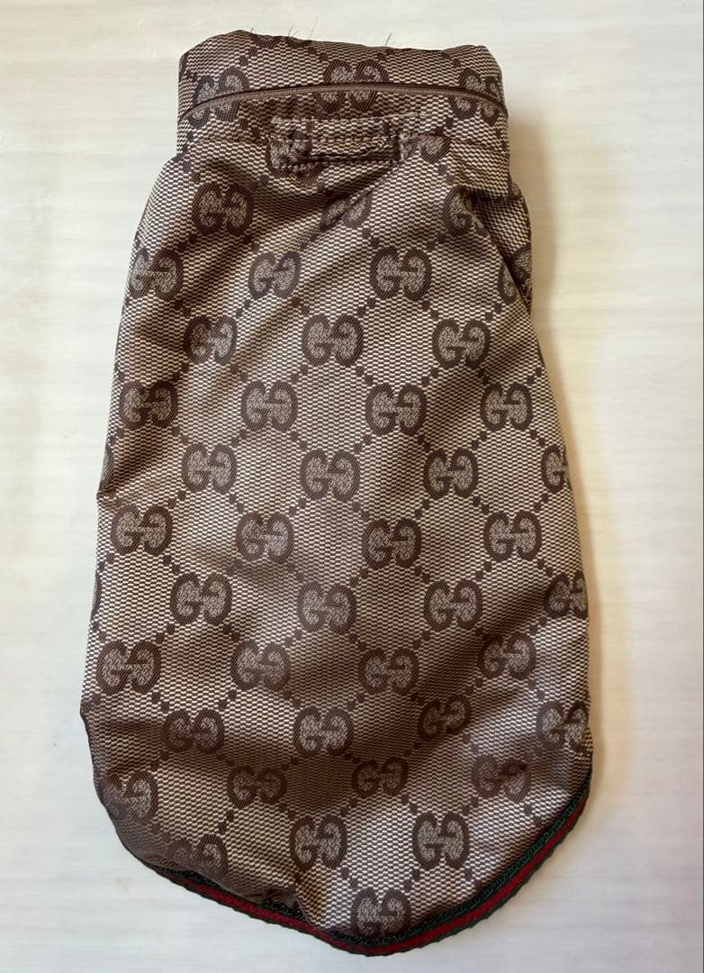 GUCCI GGパターン ベージュ キャップ&コートセット【小型犬】